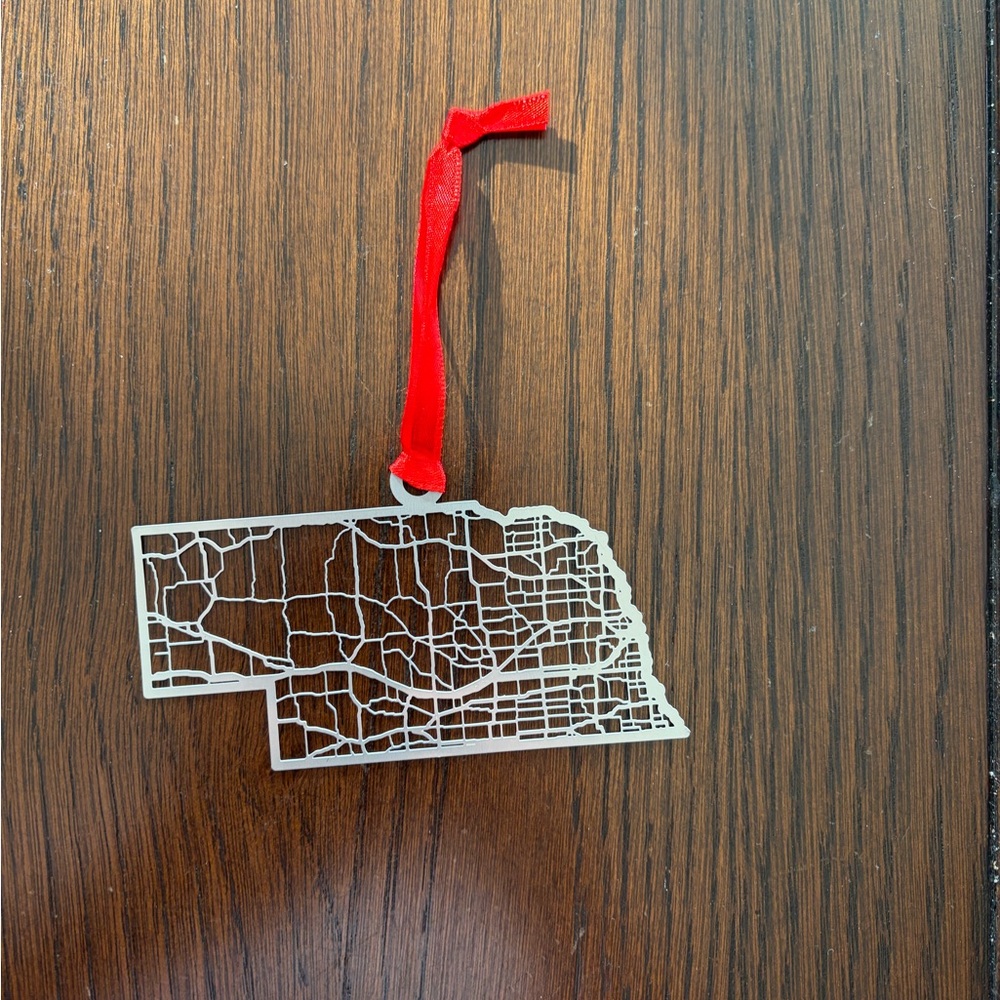 Nebraska Christmas ornament